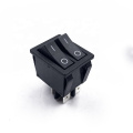 JEC JS-628FAA-0-BBB-3 16A 125V/8A 250V Without Lighted Double Pole Square Rocker Switch 4Pins